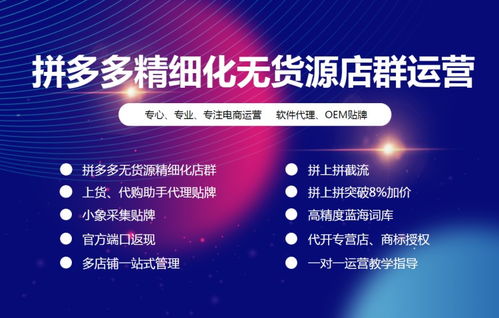 精細化運營助力陜西拼多多代運營公司 拼上拼軟件、貼牌大象采集與網站建設的一體化解決方案